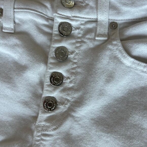 Veronica Beard Debbie Skinny Button Fly White Jeans Womens Size 26/2 - Picture 9 of 10